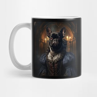 Black French Bulldog - Medieval French Princess Mug